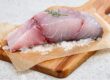 Raw fillet of barramundi